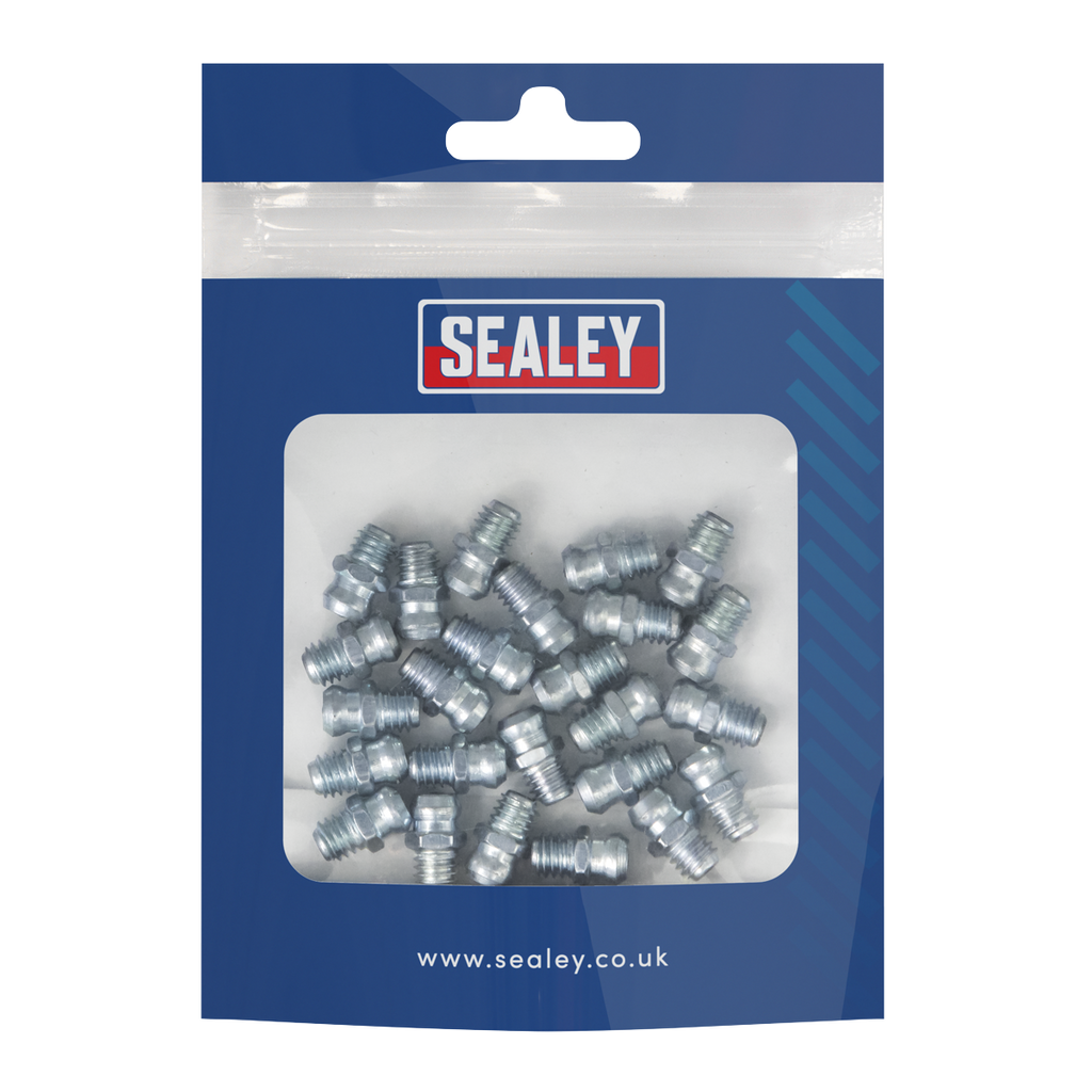 Straight Grease Nipple 6 x 1mm - Pack of 25 GNM19