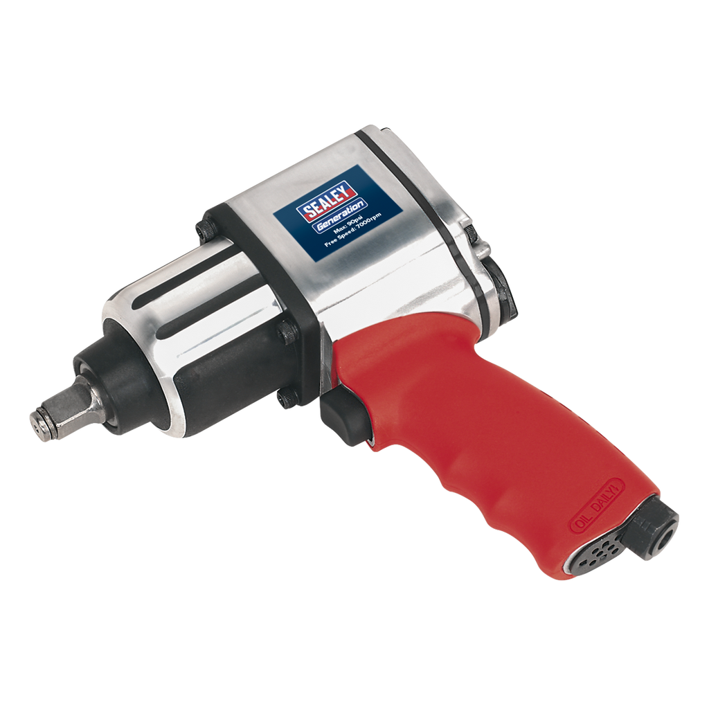 Twin Hammer Air Impact Wrench 1/2"Sq Drive GSA02