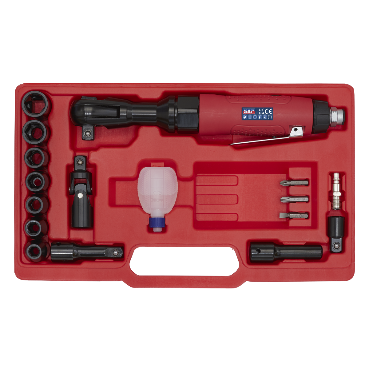 Air Ratchet Wrench Kit 1/2"Sq Drive GSA21KIT