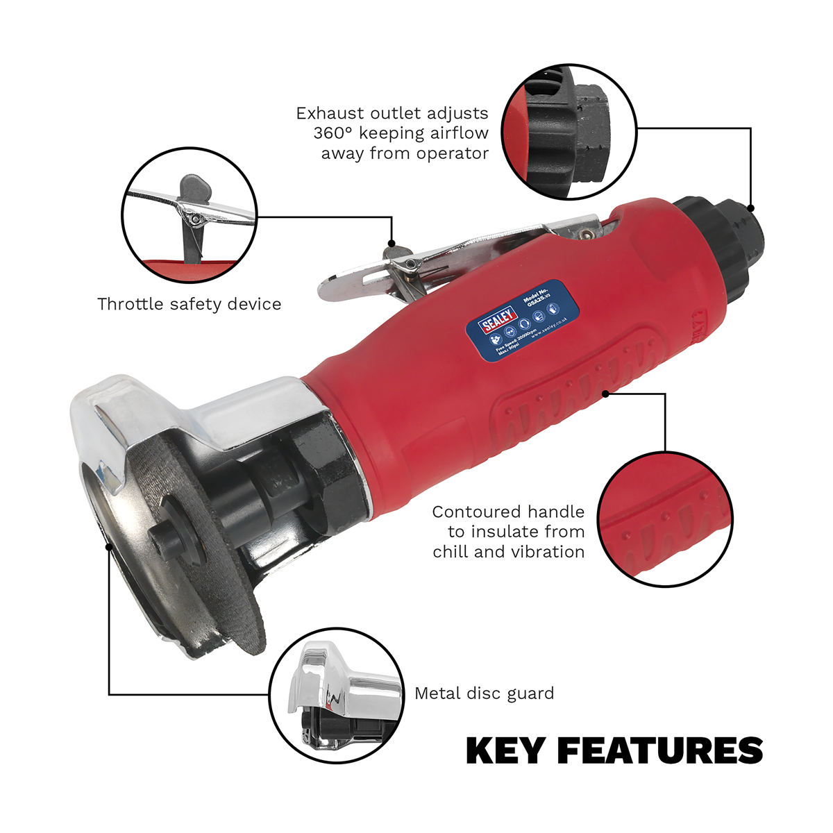 Air Cut-Off Tool 75mm GSA25