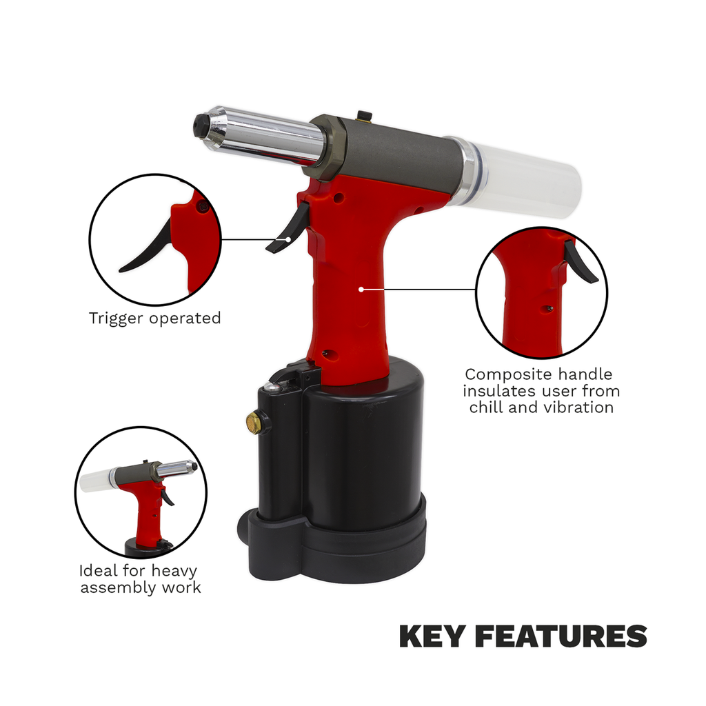 Heavy-Duty Air/Hydraulic Riveter GSA314