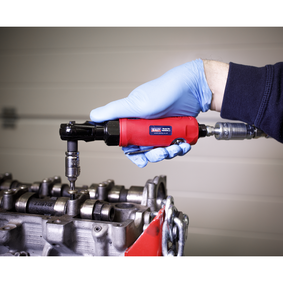 Compact Air Ratchet Wrench 1/4"Sq Drive GSA634