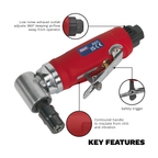 90° Angle Air Die Grinder GSA674
