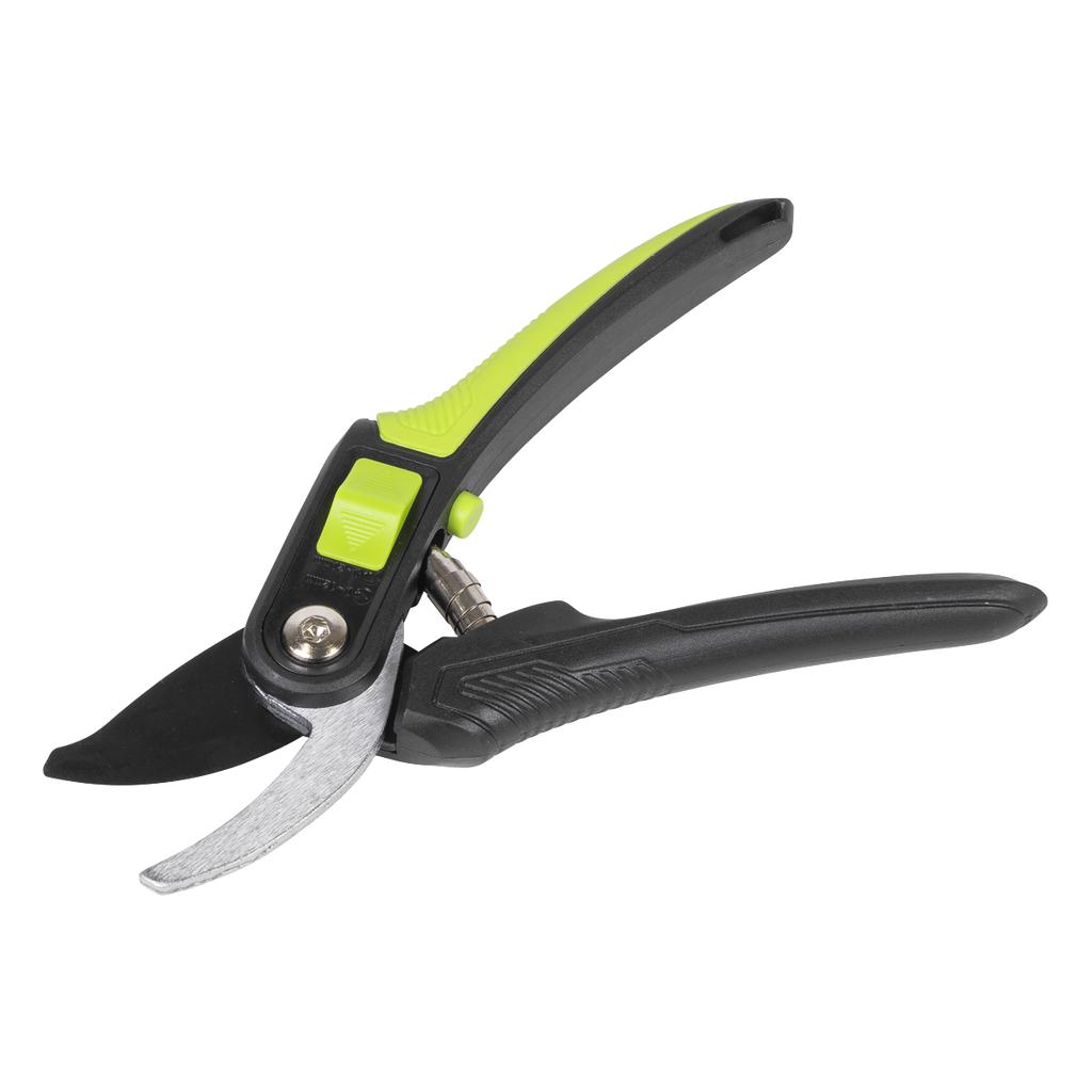 Bypass Secateurs with Soft Grip Handle, 3-Stage Safety Lock & Carbon Steel Blade GTSG004