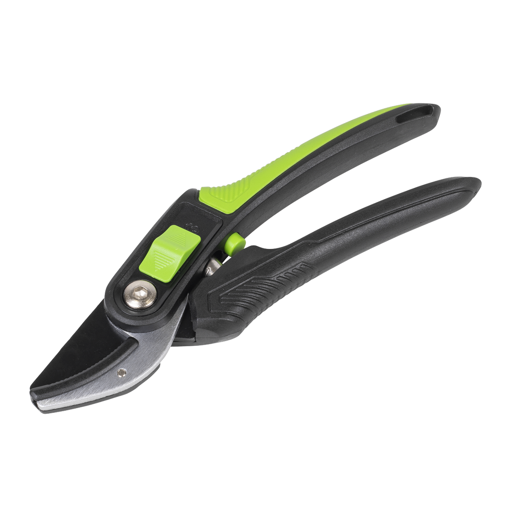Anvil Secateurs with Soft Grip Handle, 3-Stage Safety Lock & Carbon Steel Blade GTSG005