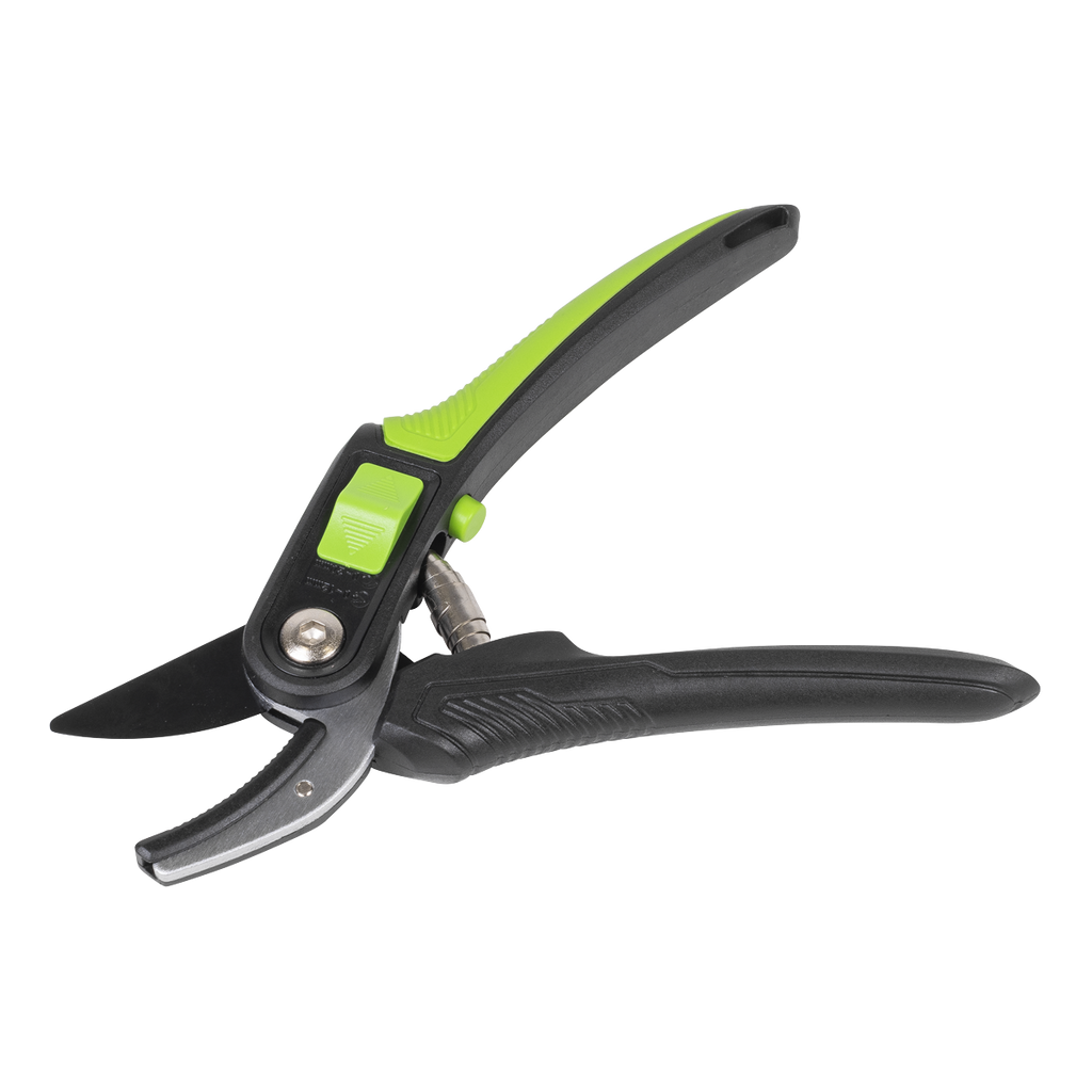 Anvil Secateurs with Soft Grip Handle, 3-Stage Safety Lock & Carbon Steel Blade GTSG005
