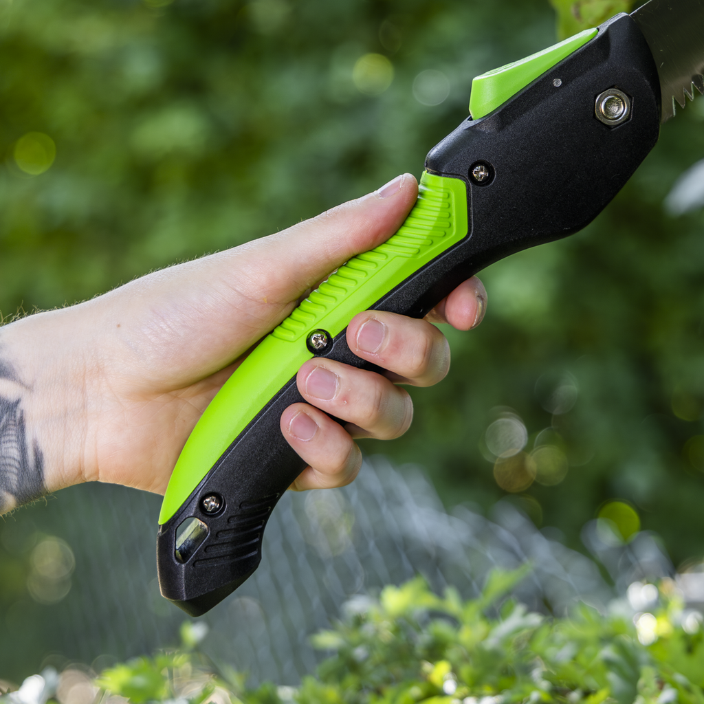 Folding Pruning Saw with Soft Grip Handle, 2 Cutting Positions & Carbon Steel Blade GTSG006