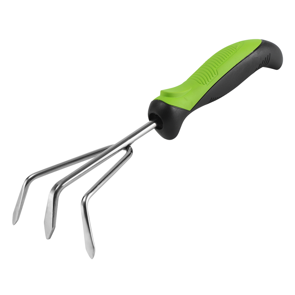 Hand Cultivator with Soft Grip Handle & Stainless Steel Tines GTSG011