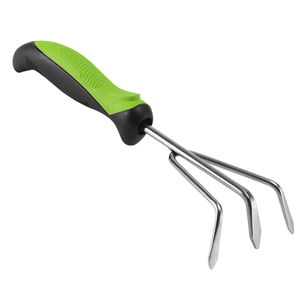 Hand Cultivator with Soft Grip Handle & Stainless Steel Tines GTSG011
