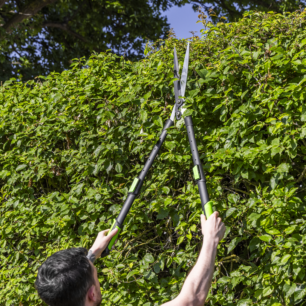 Telescopic Hedge Shears with Soft Grip Handle & Carbon Steel Blade GTSG019