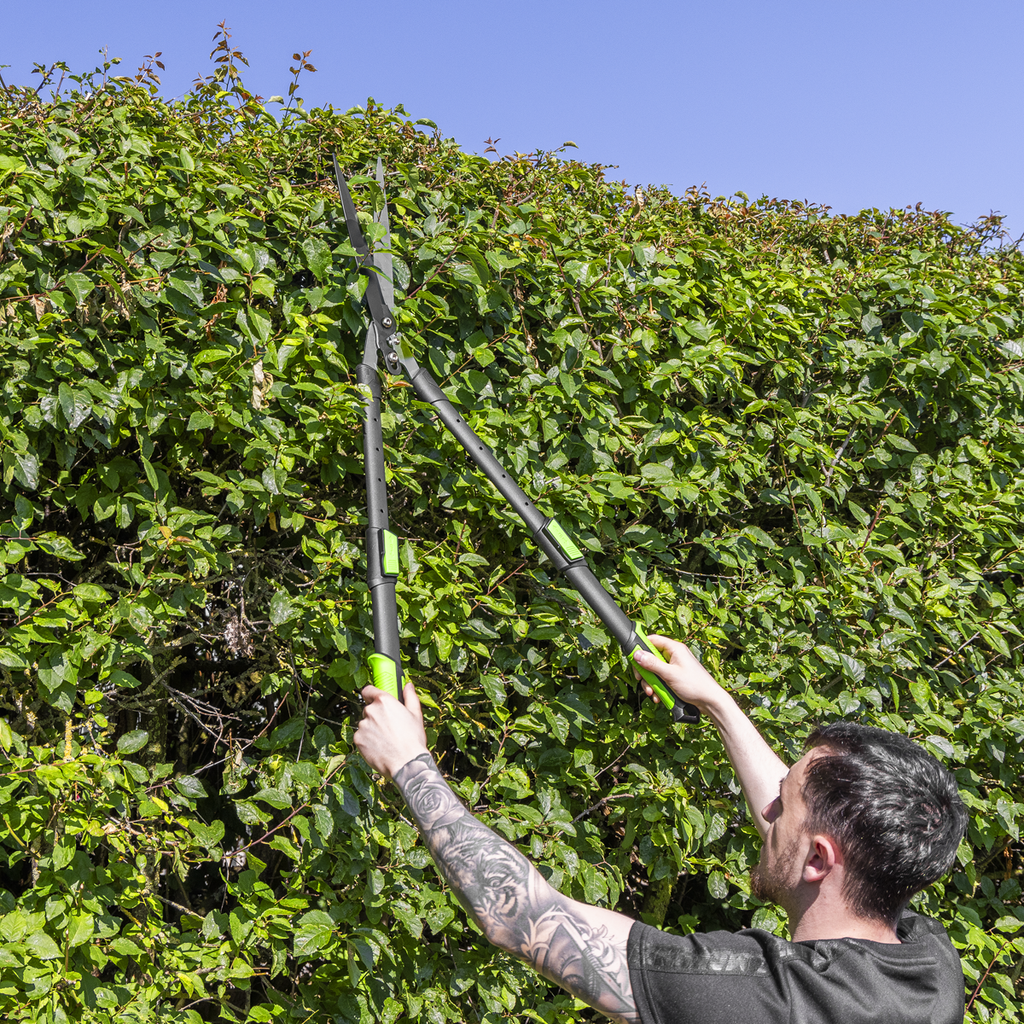 Telescopic Hedge Shears with Soft Grip Handle & Carbon Steel Blade GTSG019
