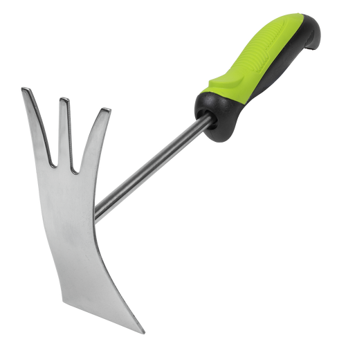 2-In-1 Garden Hand Tool with Soft Grip Handle & Stainless Steel Tines/Blade GTSG022