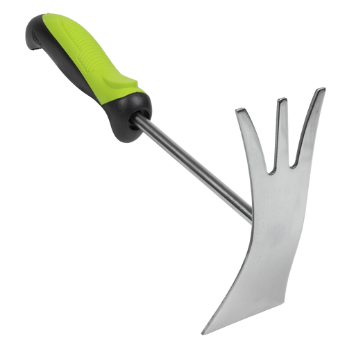 2-In-1 Garden Hand Tool with Soft Grip Handle & Stainless Steel Tines/Blade GTSG022