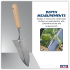 Slim Head Trowel with Ash Handle & Stainless Steel Blade GTWH004