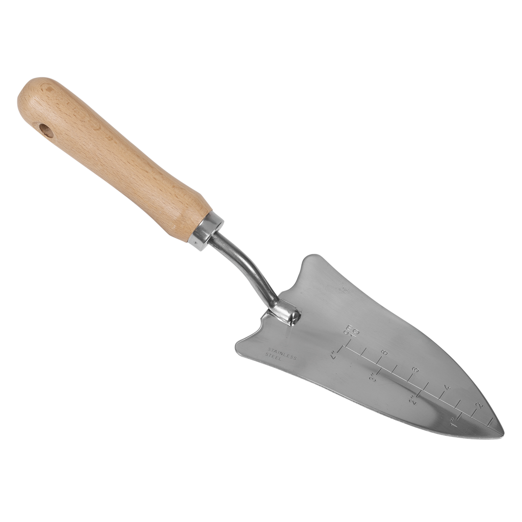 Slim Head Trowel with Ash Handle & Stainless Steel Blade GTWH004