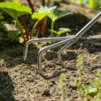 Cultivator with Short Ash Handle & Stainless Steel Tines GTWH005
