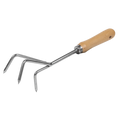 Cultivator with Short Ash Handle & Stainless Steel Tines GTWH005