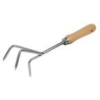 Cultivator with Short Ash Handle & Stainless Steel Tines GTWH005