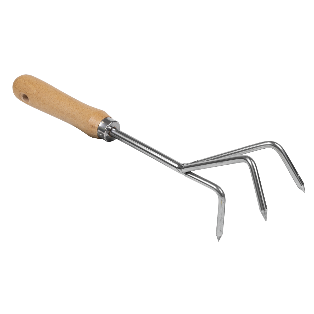 Cultivator with Short Ash Handle & Stainless Steel Tines GTWH005