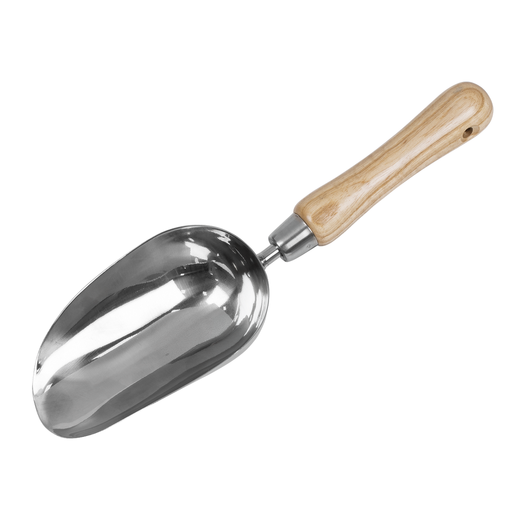 Garden Scoop with Ash Handle & Stainless Steel Head GTWH006
