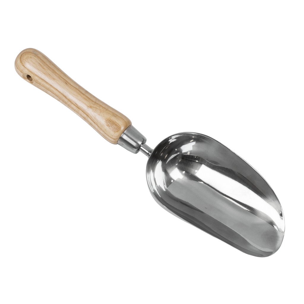 Garden Scoop with Ash Handle & Stainless Steel Head GTWH006