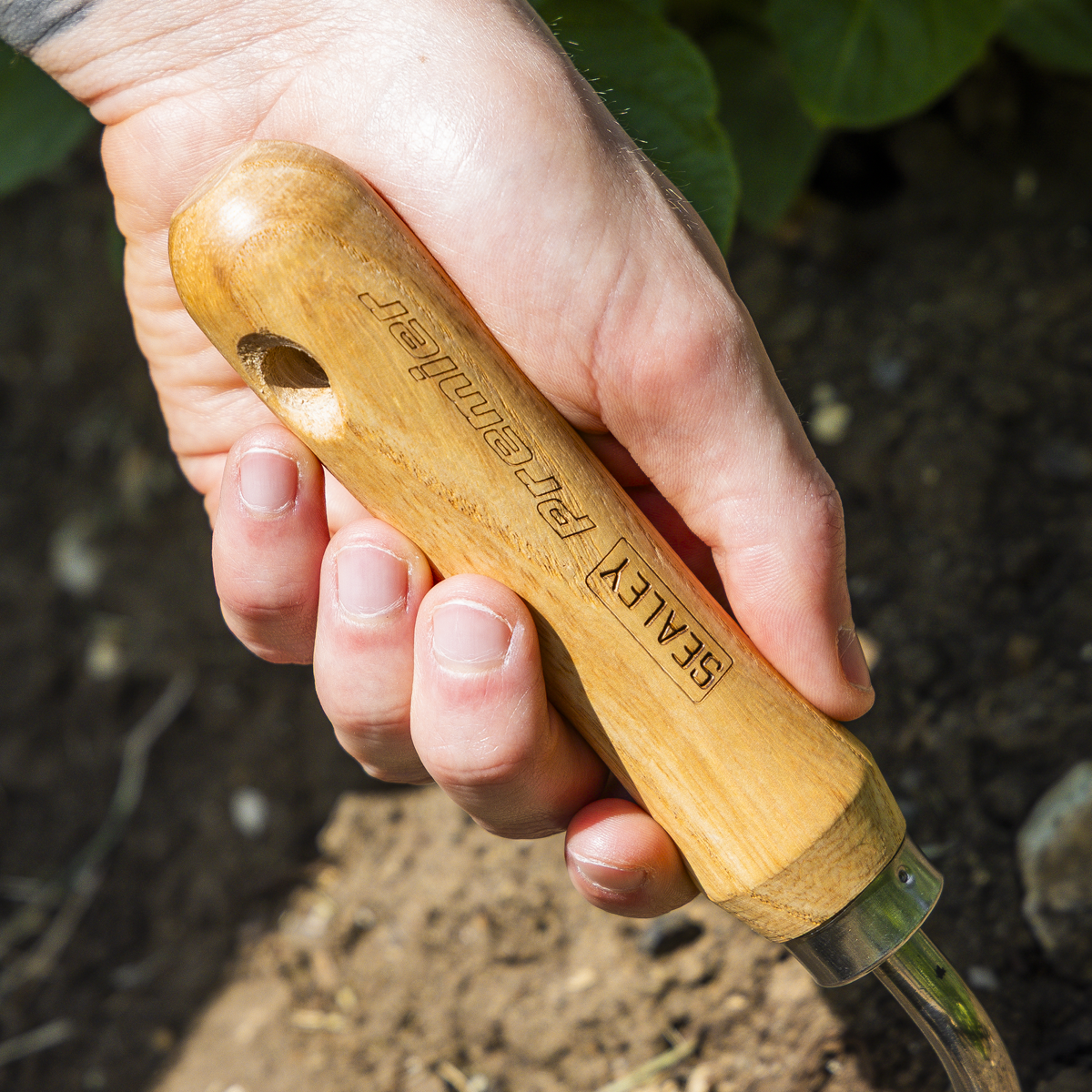 Garden Hand Fork with Ash Handle & Stainless Steel Tines GTWH007