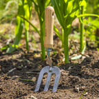 Garden Hand Fork with Ash Handle & Stainless Steel Tines GTWH007