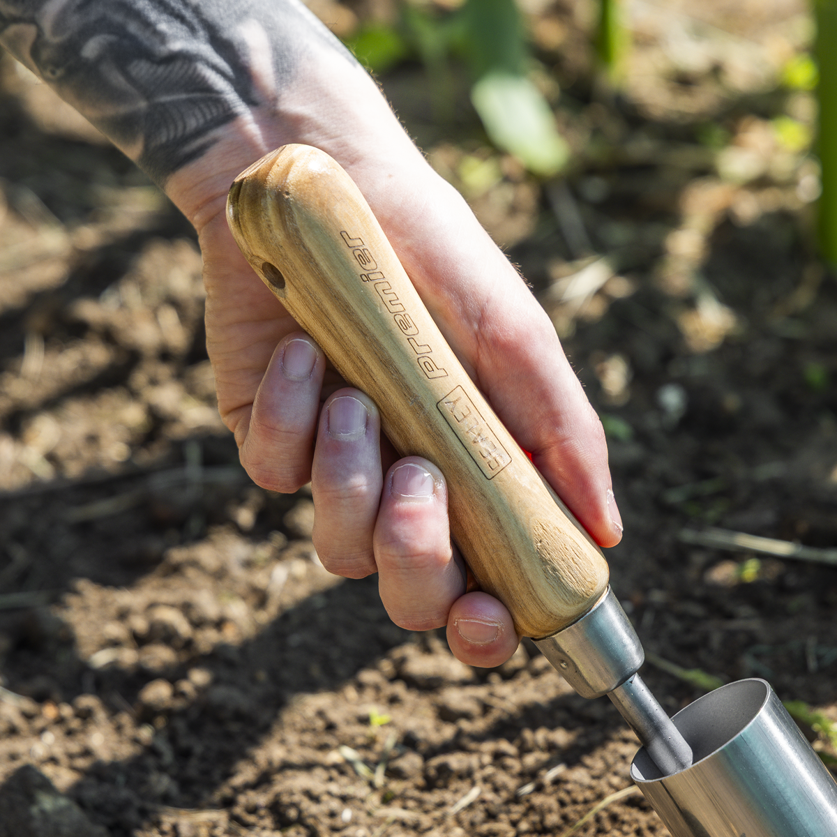 Planter with Ash Handle & Stainless Steel Head GTWH008
