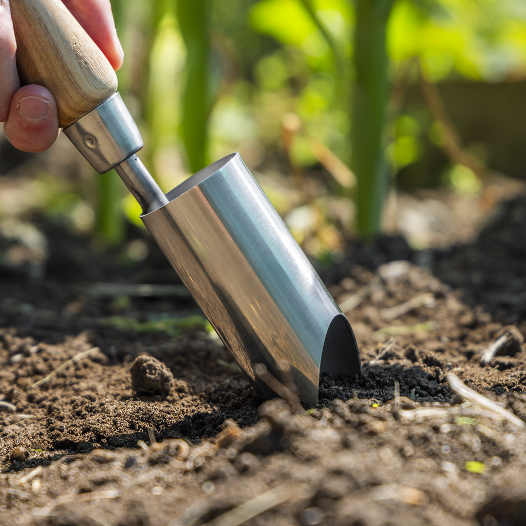 Planter with Ash Handle & Stainless Steel Head GTWH008