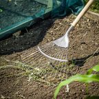 Lawn Rake with Long Ash Handle & Stainless Steel Tines GTWH010