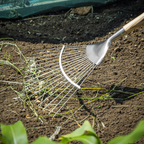 Lawn Rake with Long Ash Handle & Stainless Steel Tines GTWH010