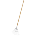 Lawn Rake with Long Ash Handle & Stainless Steel Tines GTWH010