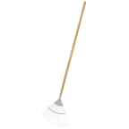 Lawn Rake with Long Ash Handle & Stainless Steel Tines GTWH010