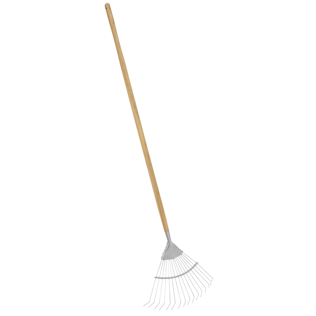 Lawn Rake with Long Ash Handle & Stainless Steel Tines GTWH010