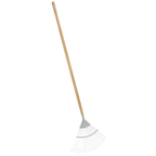 Lawn Rake with Long Ash Handle & Stainless Steel Tines GTWH010