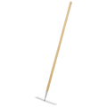 Garden Rake with Long Ash Handle & Stainless Steel Tines GTWH011