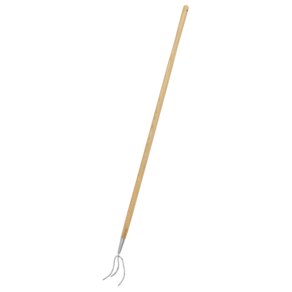 Garden Cultivator with Ash Handle & Stainless Steel Tines GTWH012