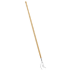 Garden Cultivator with Ash Handle & Stainless Steel Tines GTWH012