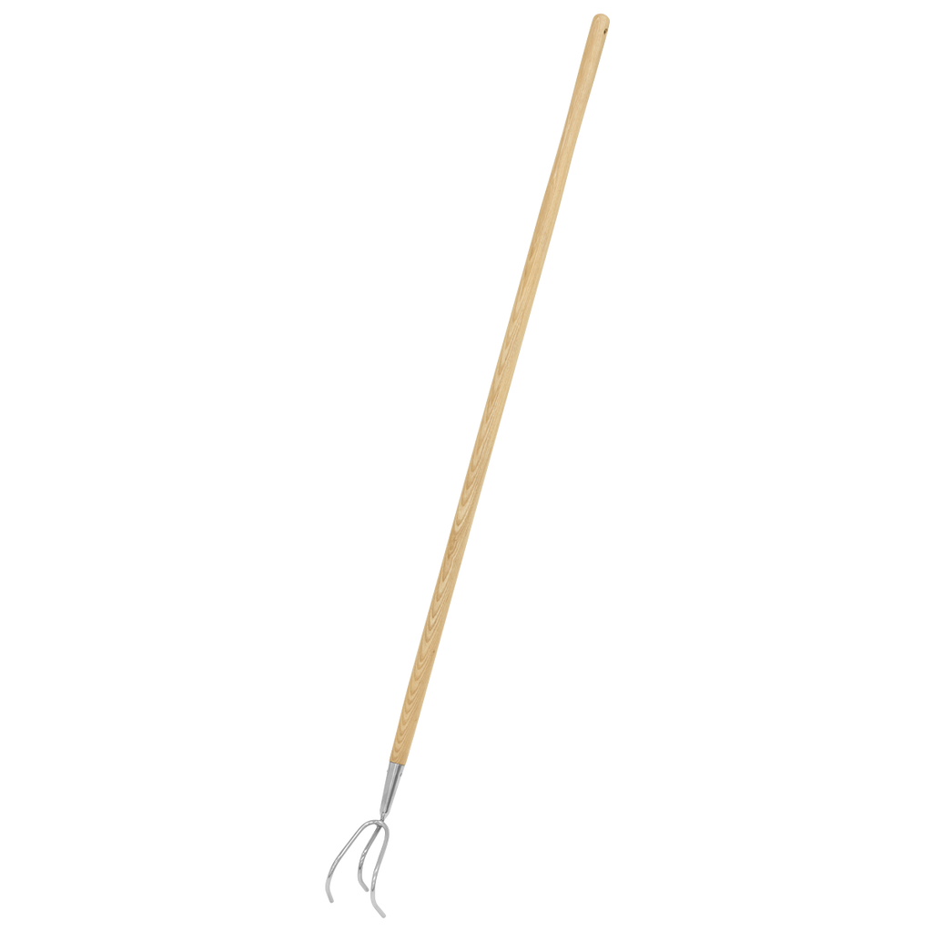Garden Cultivator with Ash Handle & Stainless Steel Tines GTWH012