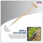 Lawn Edger with Long Ash Handle & Stainless Steel Blade GTWH014