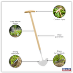 Lawn Edger with Long Ash Handle & Stainless Steel Blade GTWH014