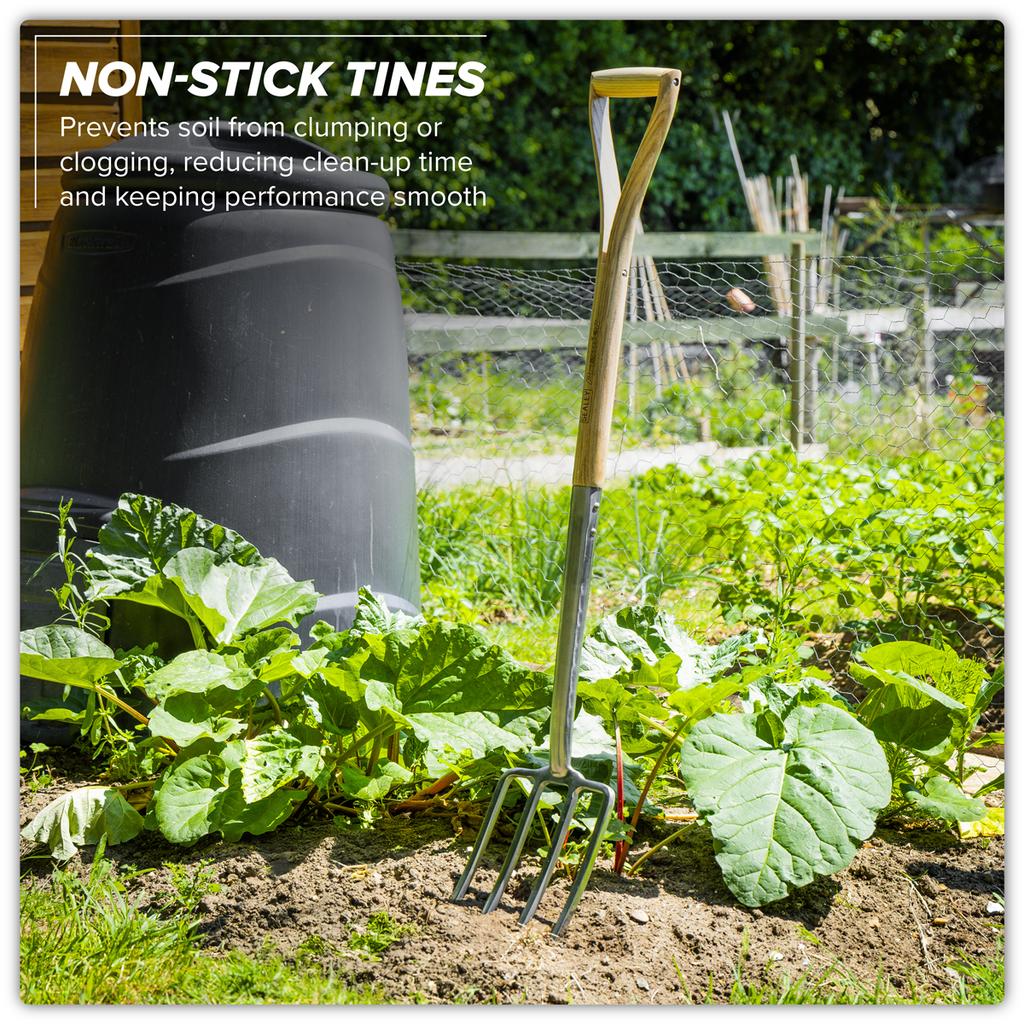 Border Fork with Ash Y Handle & Stainless Steel Tines GTWH018