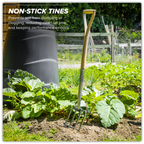 Border Fork with Ash Y Handle & Stainless Steel Tines GTWH018
