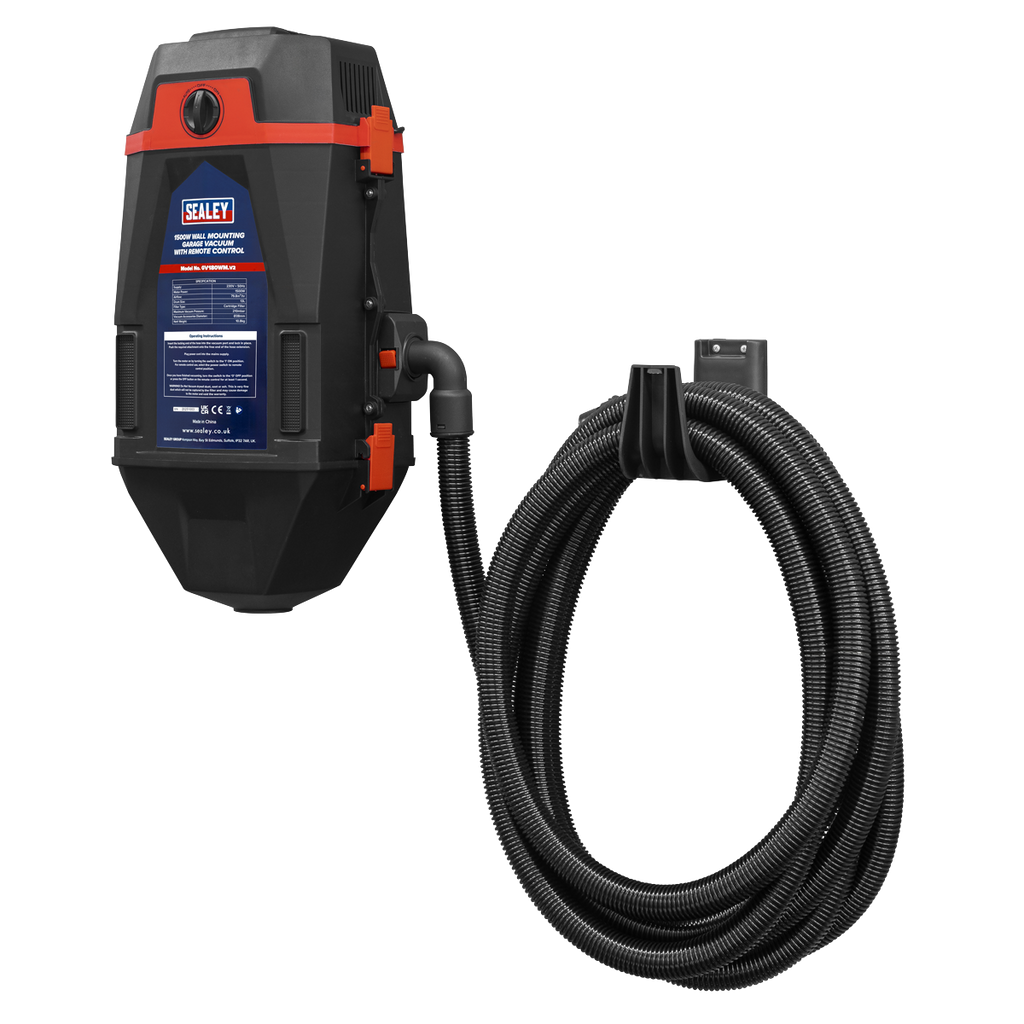 Wall Mounting Garage Vacuum with Remote Control 1200W/230V GV180WM