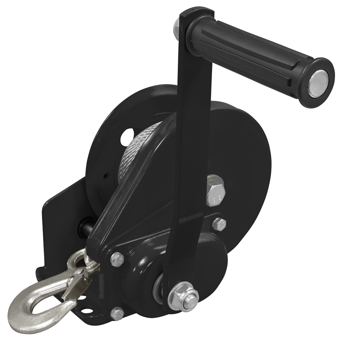 Geared Hand Winch with Brake & Cable 540kg Capacity GWC1200B