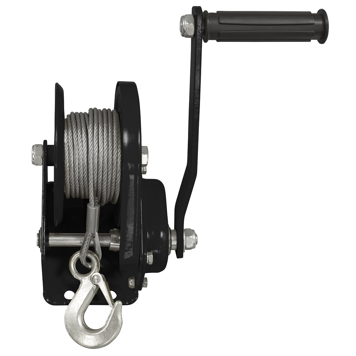 Geared Hand Winch with Brake & Cable 540kg Capacity GWC1200B