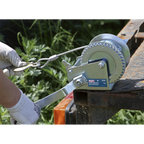 Geared Hand Winch with Cable 540kg Capacity GWC1200M