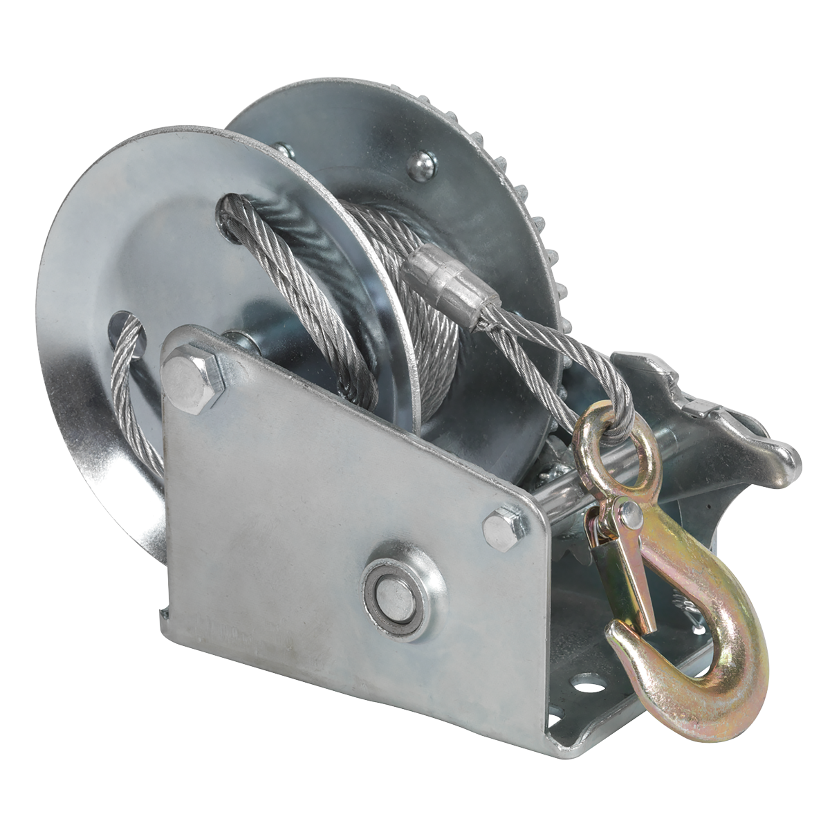 Geared Hand Winch with Cable 540kg Capacity GWC1200M
