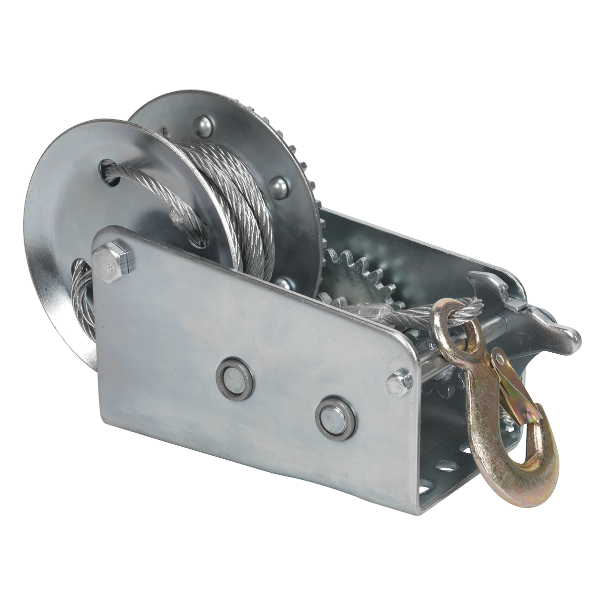 Geared Hand Winch with Cable 900kg Capacity GWC2000M