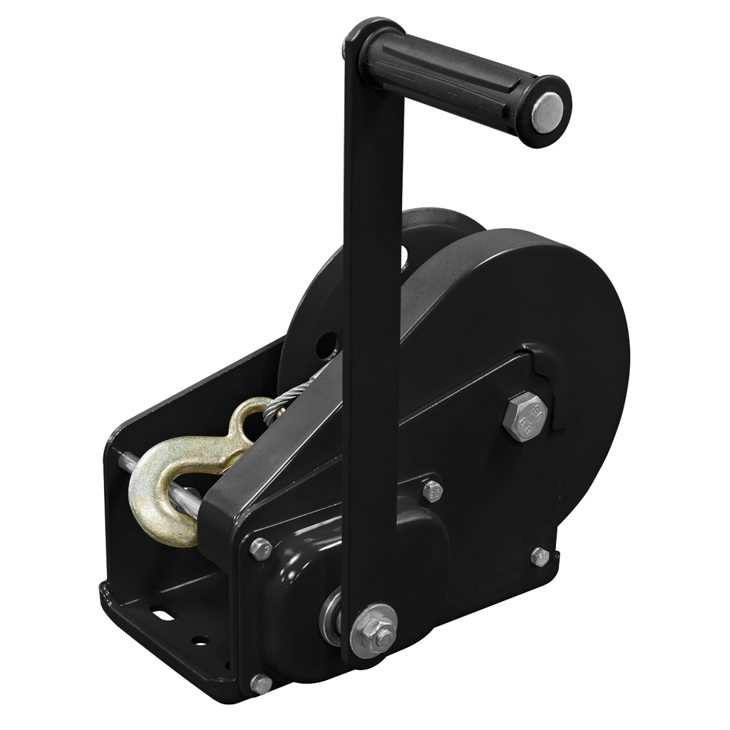 Geared Hand Winch with Brake & Cable 1130kg Capacity GWC2500B